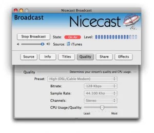 Nicecast logiciel mac streaming broadcast