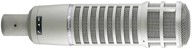 Electro-voice RE20 microphone broadcast