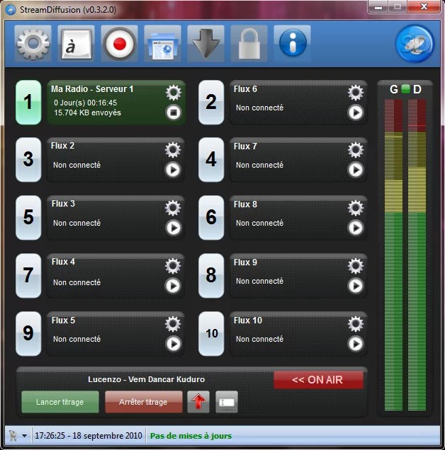 Streamdiffusion logiciel de streaming radio