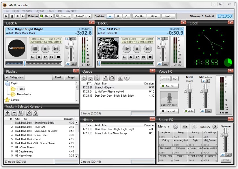 Sam Broadcaster Player