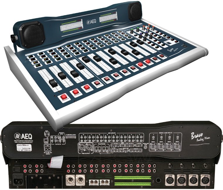 AEQ Bravo console broadcast radio