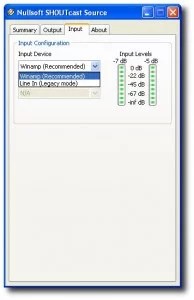 Shoutcast - Input