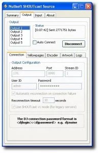 Shoutcast - Output