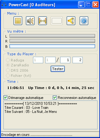 PowerCast streamer encodeur radio technic2radio 