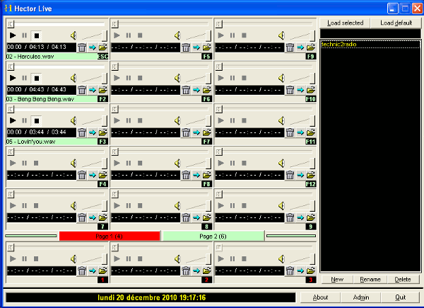 Hector Live Cartoucheur technic2radio