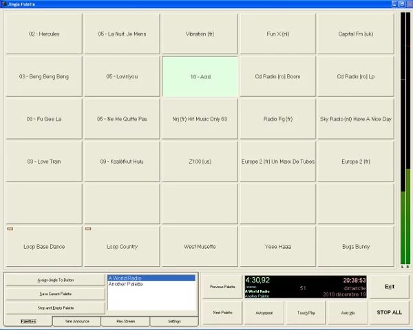 Jingle palette cartoucheur radio 
