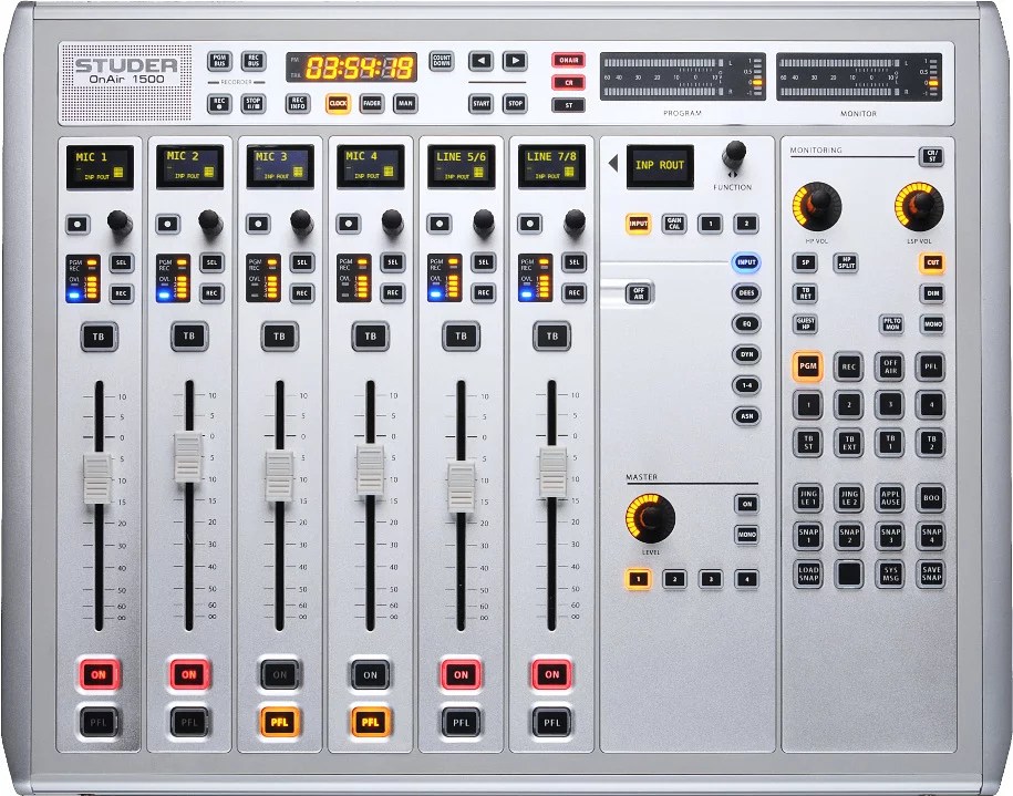 Studer OnAir 1500 Desk | Console Numérique Broadcast pour radio
