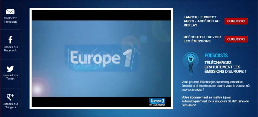 Europe 1 en direct video