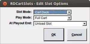 rdcartslots Edit slot options