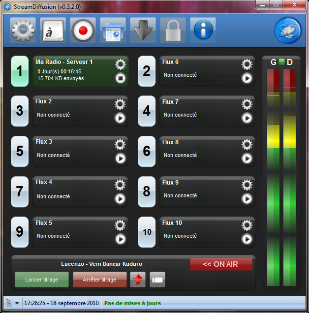 Streamdiffusion logiciel de streaming radio