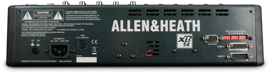 Console radio Allen & Heath XB14 XB-14 XB 14 XB-14AllenHeathXB14rear