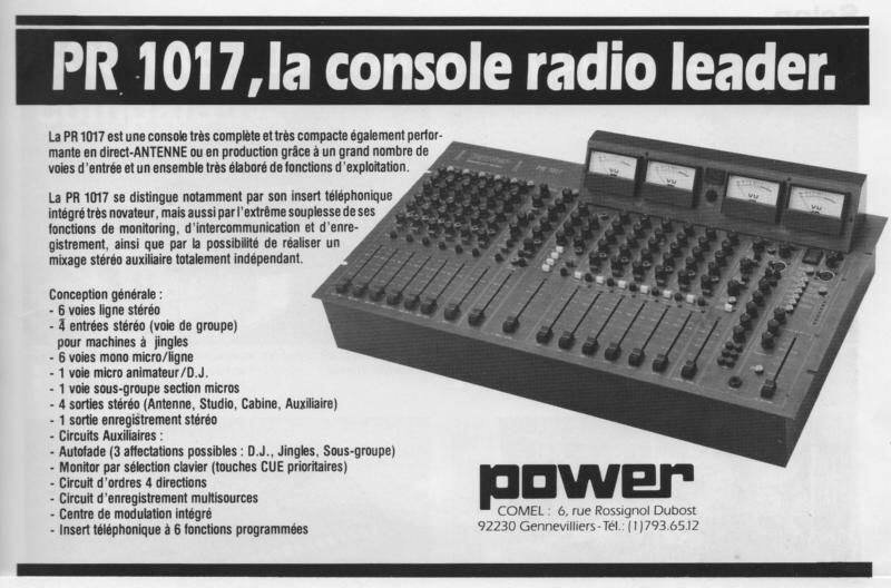 PR1017 La console radio leader