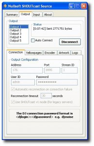 Shoutcast - Output