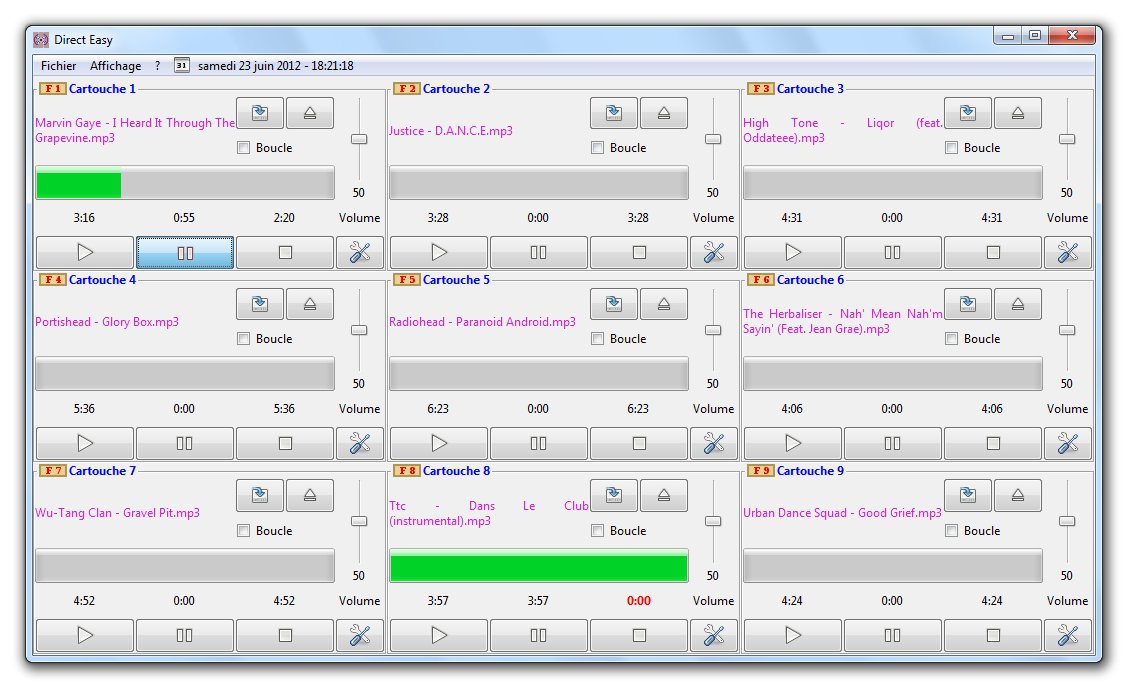 direct easy Cartoucheur Jingle Player CartWall