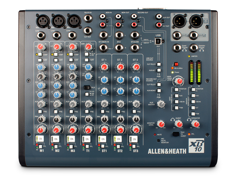 Allen & Heath XB10 Front consolel broadcast