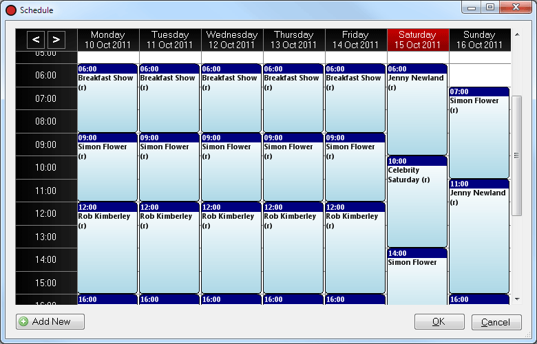 Playit recorder schedule
